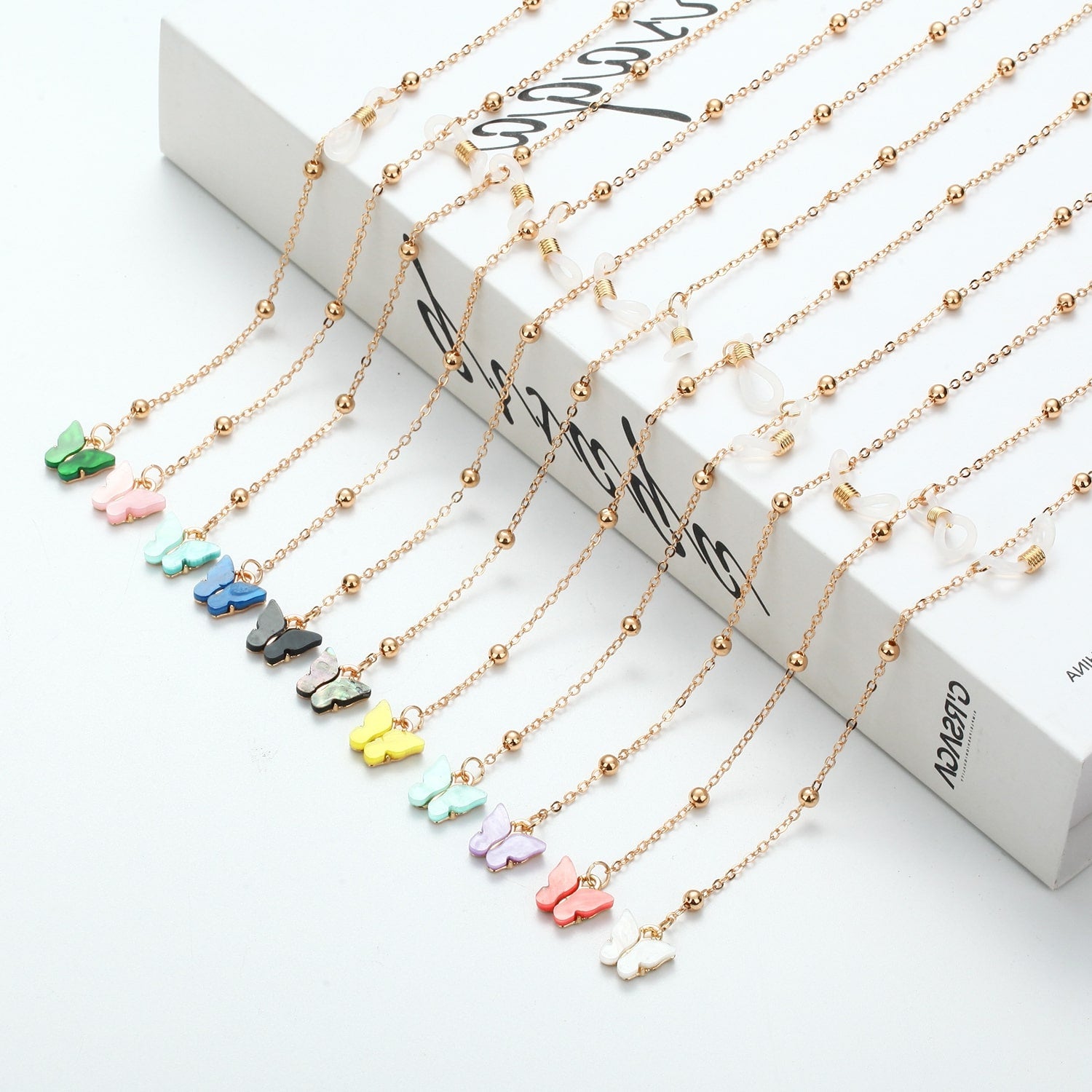 attache lunettes bijoux fantaisie