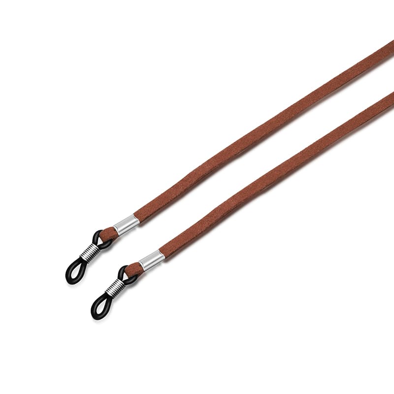 Attache lunettes de vue marron