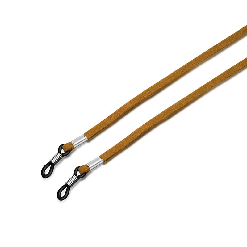 Attache lunettes de vue camel