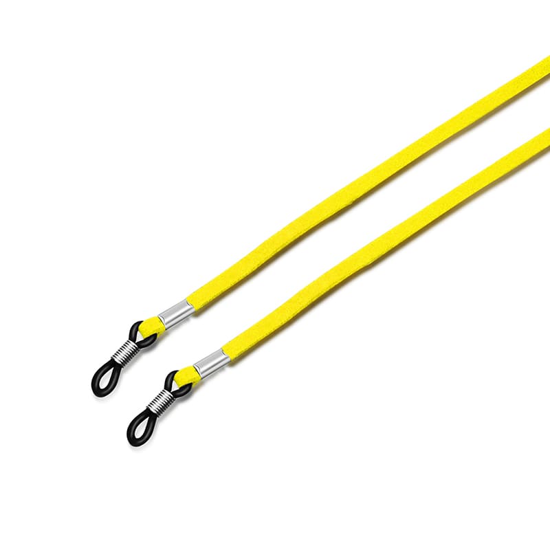 Attache lunettes de vue jaune