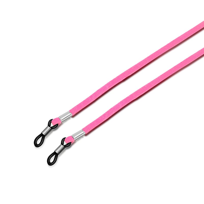 Attache lunettes de vue rose
