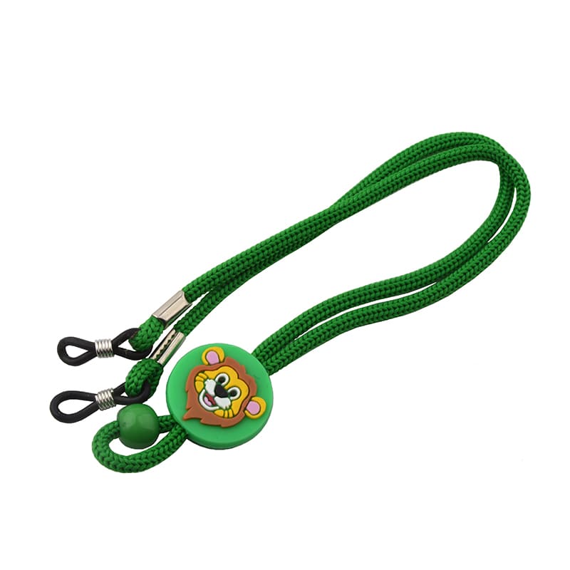 attache lunettes enfant vert