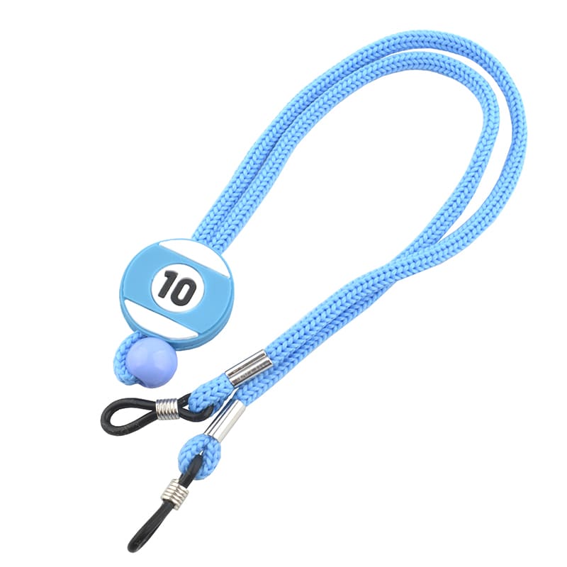 attache lunettes enfant bleu