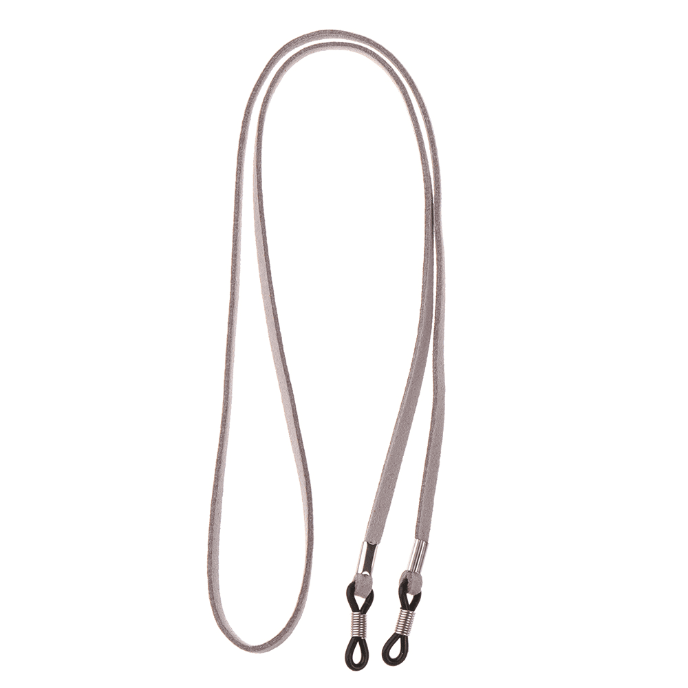 attache lunette homme gris