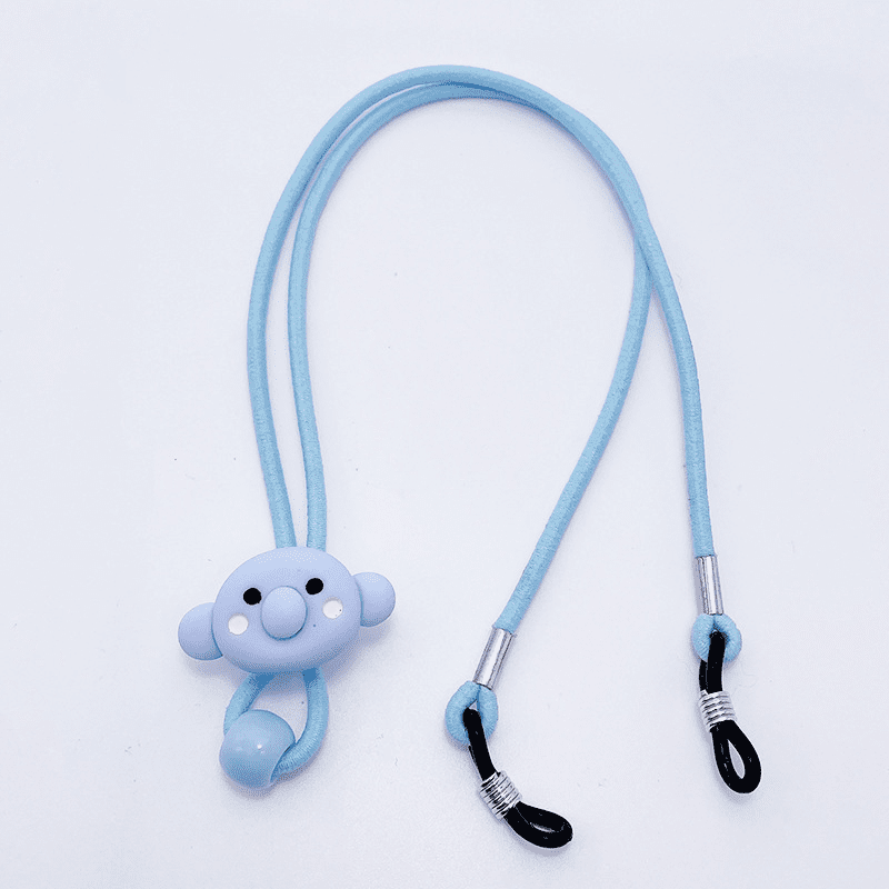 attache lunettes pour bébé bleu