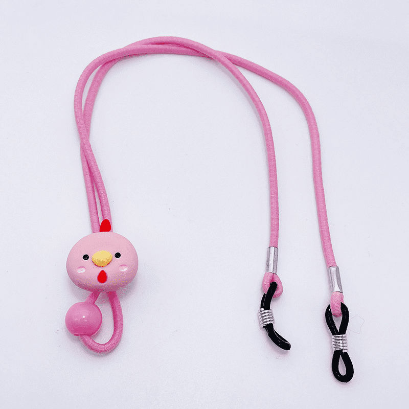 attache lunettes pour bébé rose