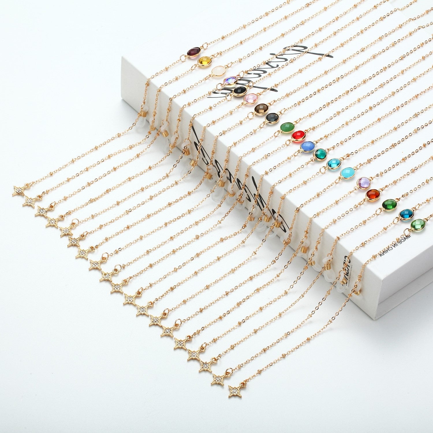 bijoux pour branches de lunettes