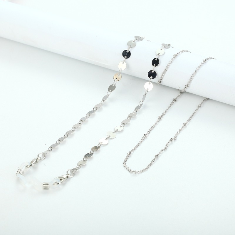 chaine de lunettes femme argent
