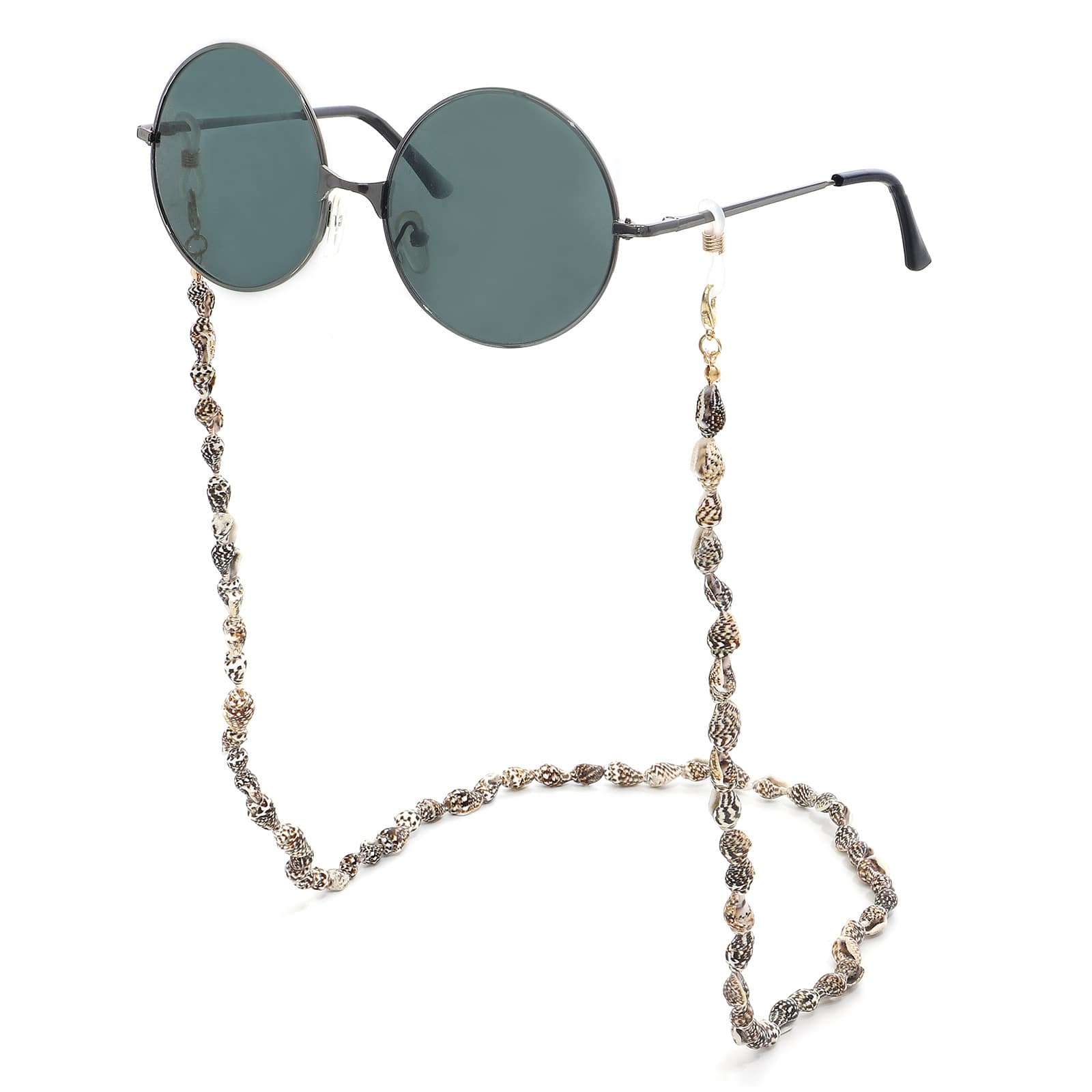 chaine de lunette de soleil coquillage