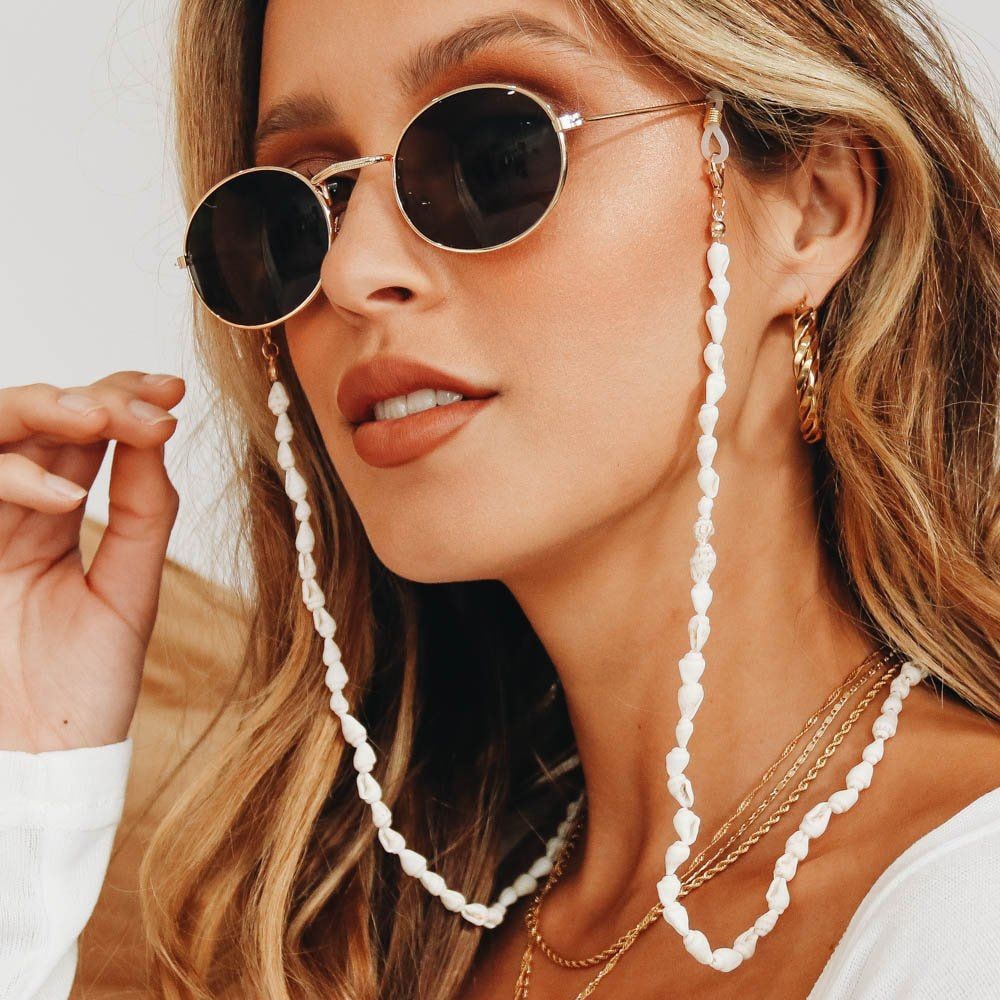 chaine lunette coquillage