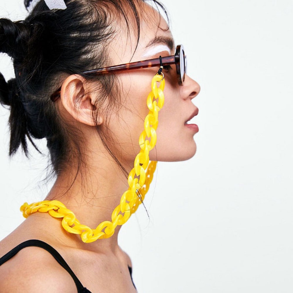Chaine lunette femme gros maillon mode