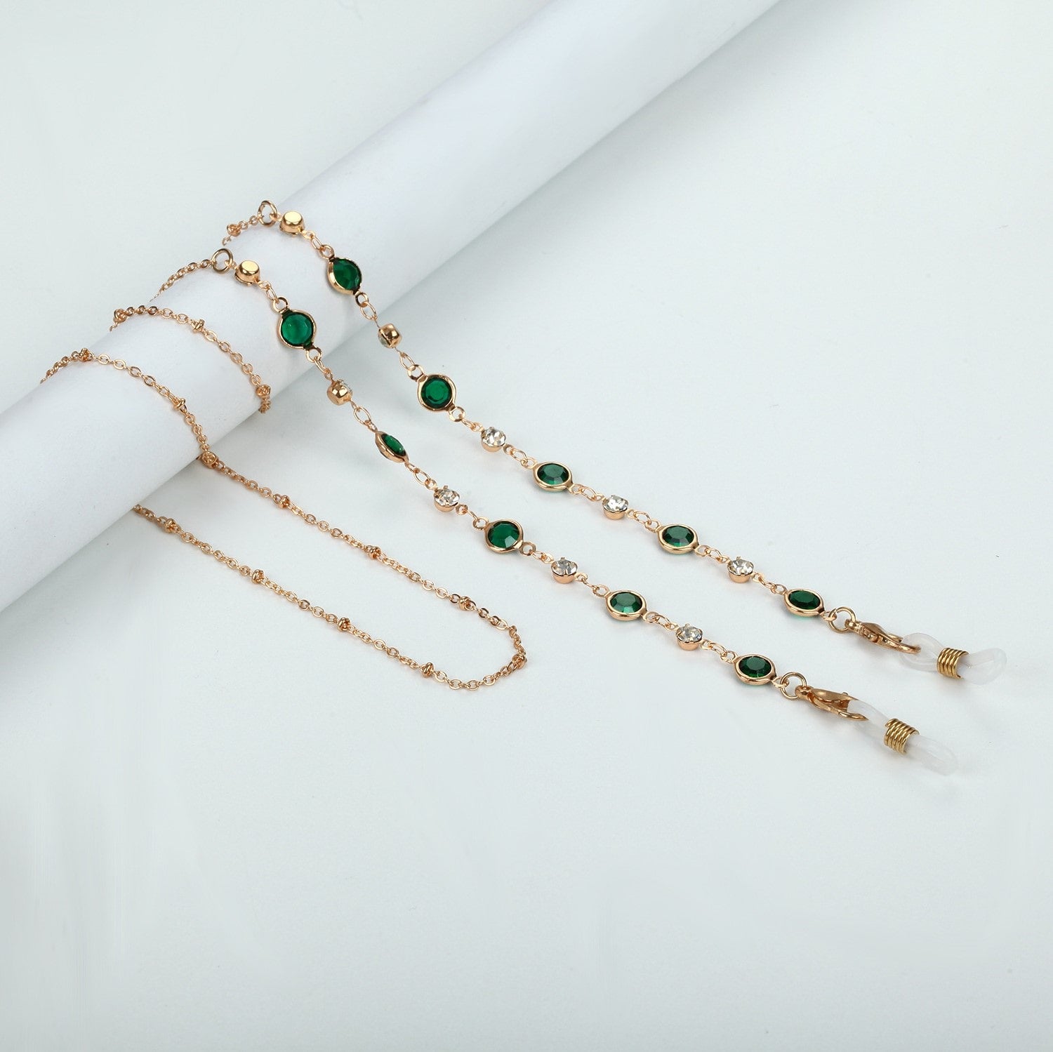 chaine lunette bijou pierre