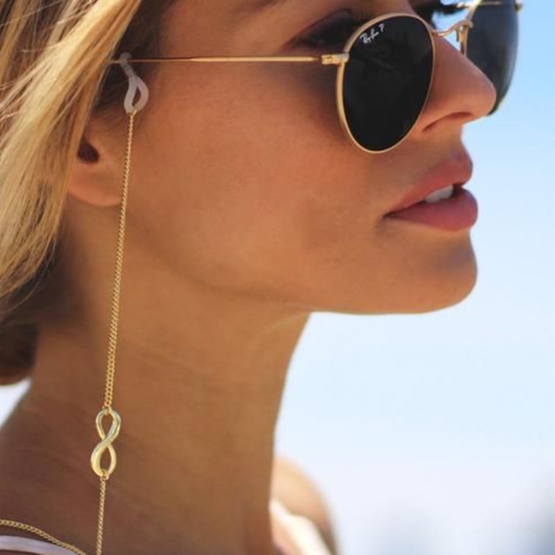 chaine collier lunettes signe infini