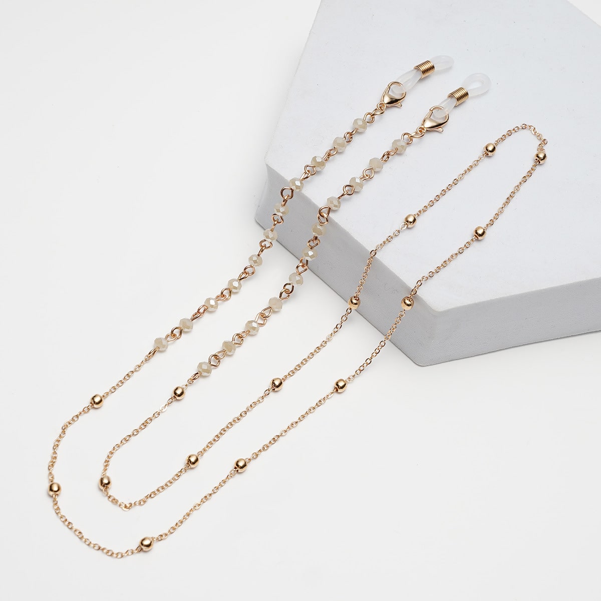 chaine de lunette luxe or