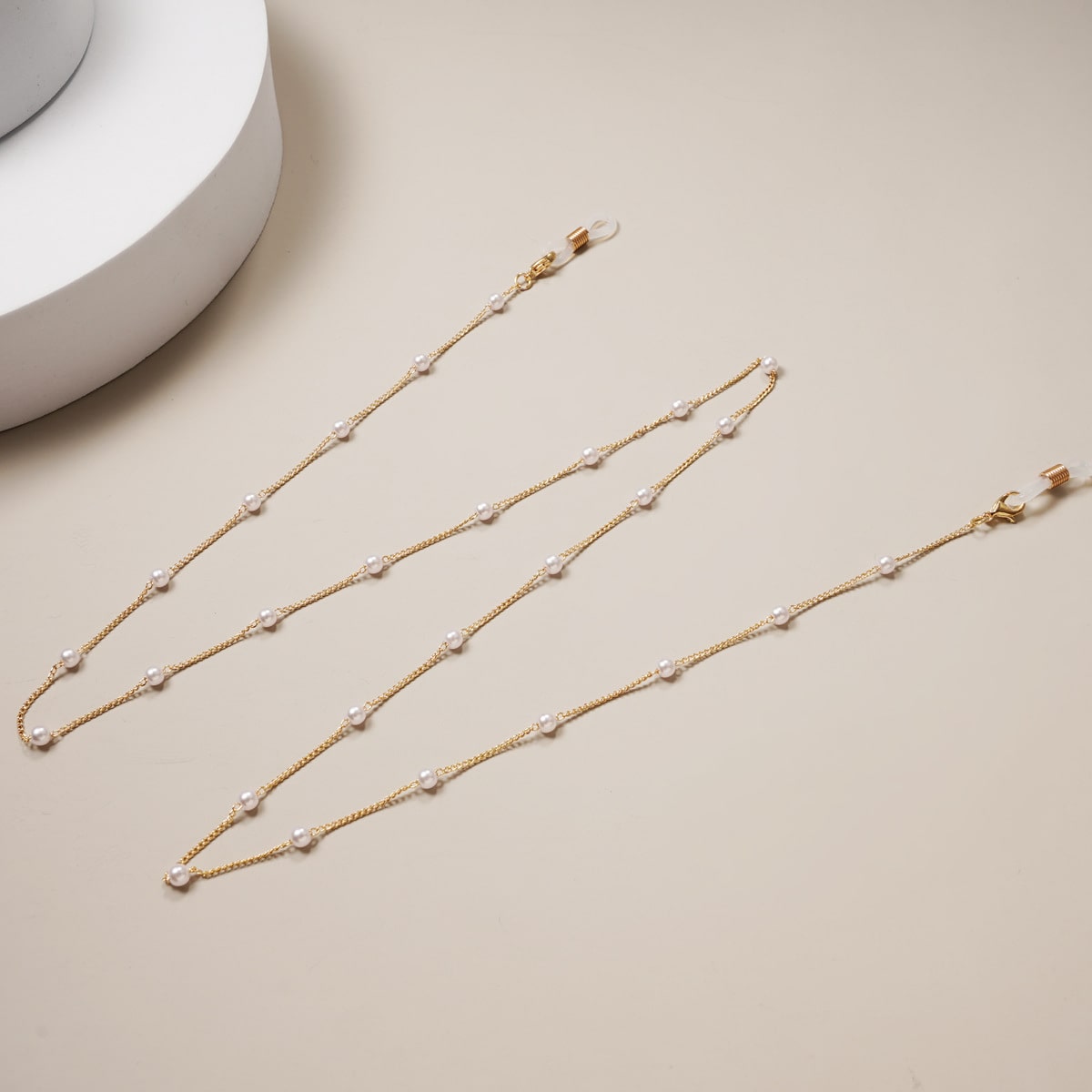 chaine pour lunettes perles