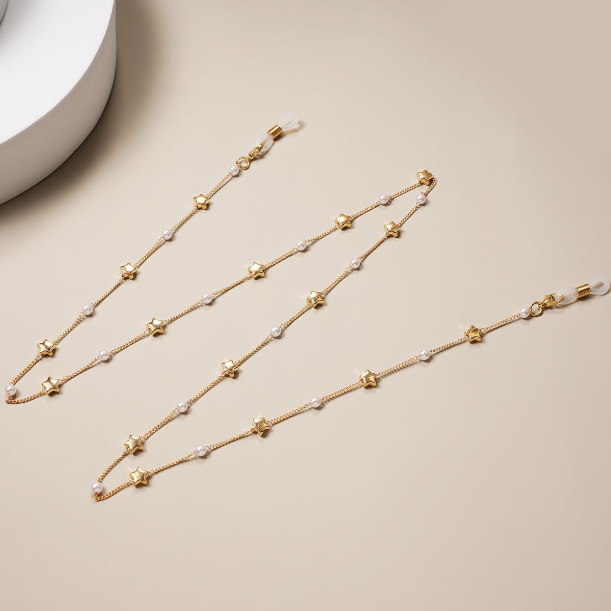 chaines a lunettes en perles étoile