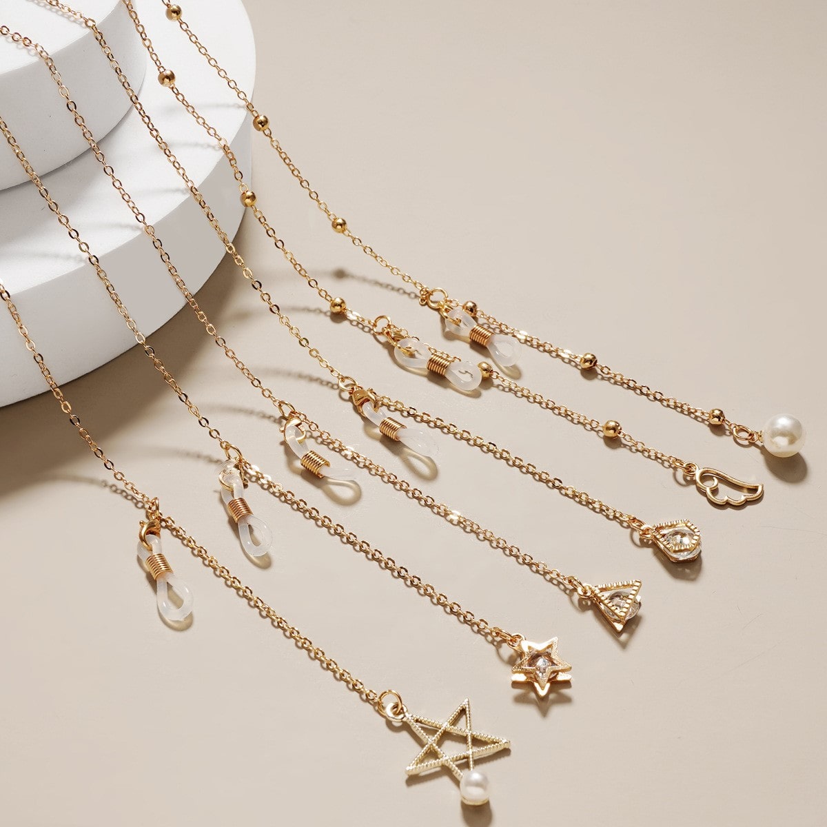 chaine lunette plaqué or