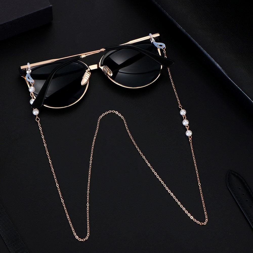 chaine pour lunettes de soleil perles