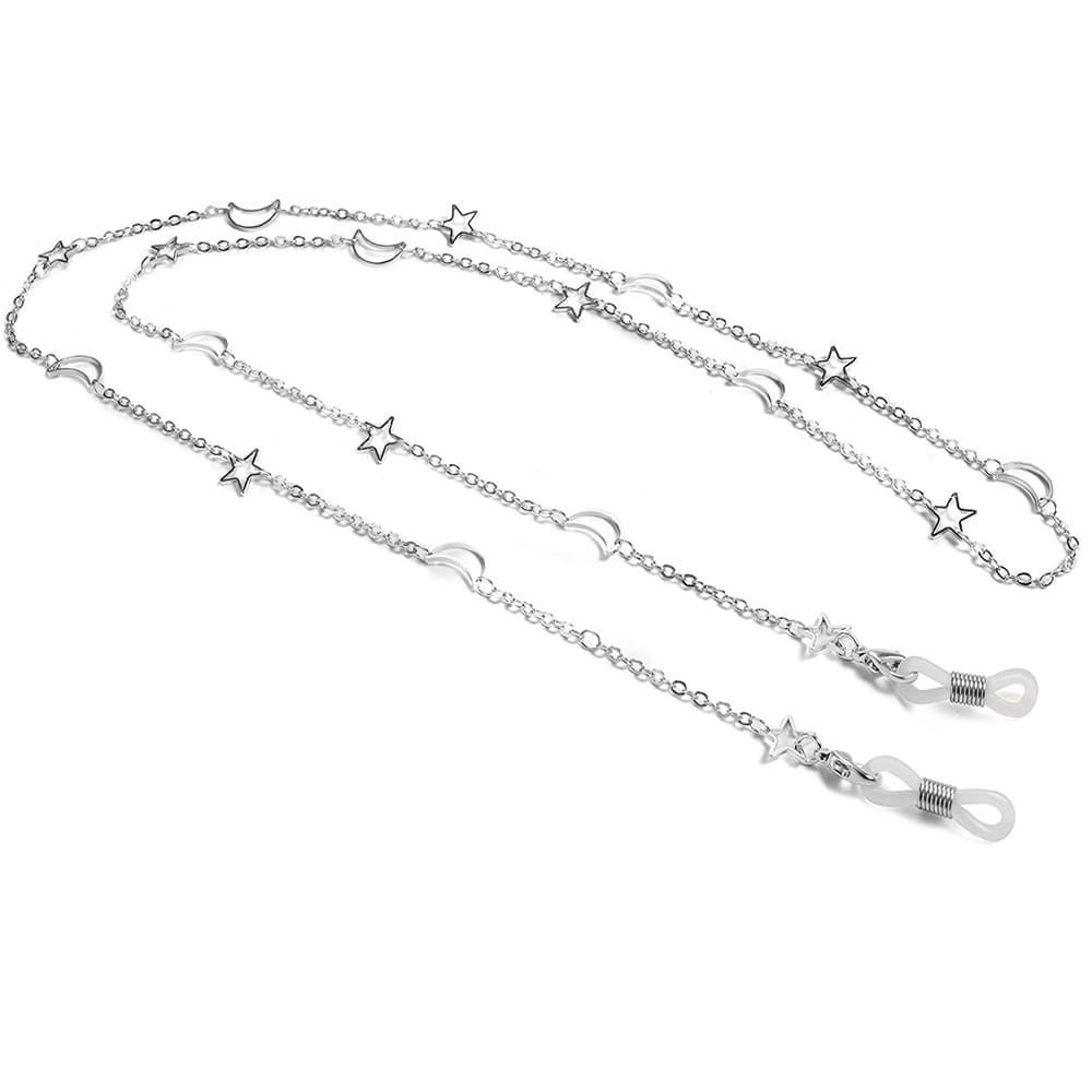 chaine pour tenir les lunettes argent