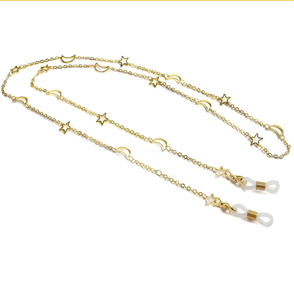 chaine pour tenir les lunettes or