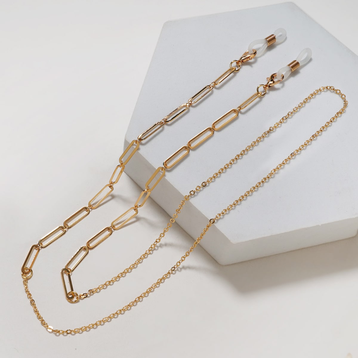 chainette pour lunettes or