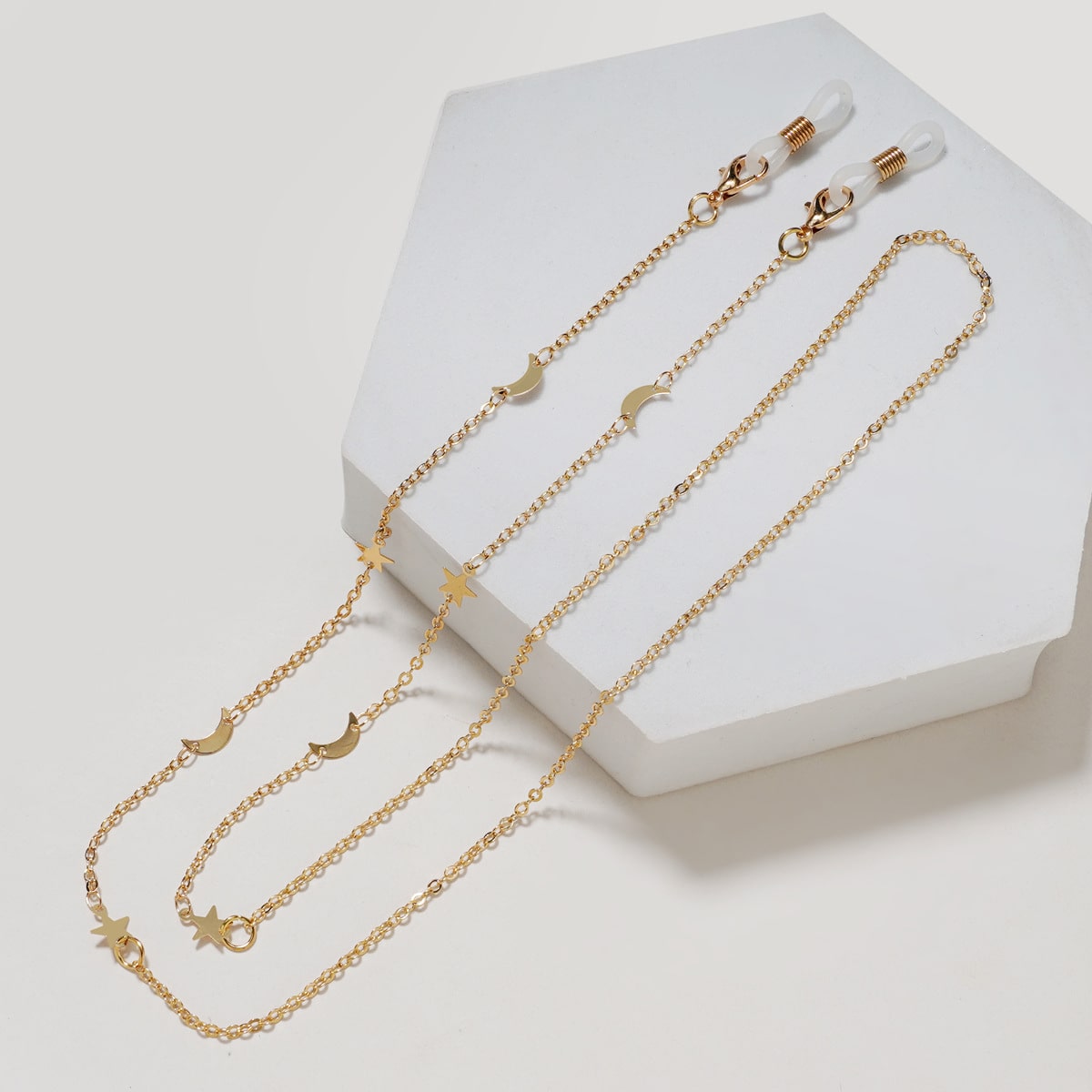 chainette pour lunettes lune