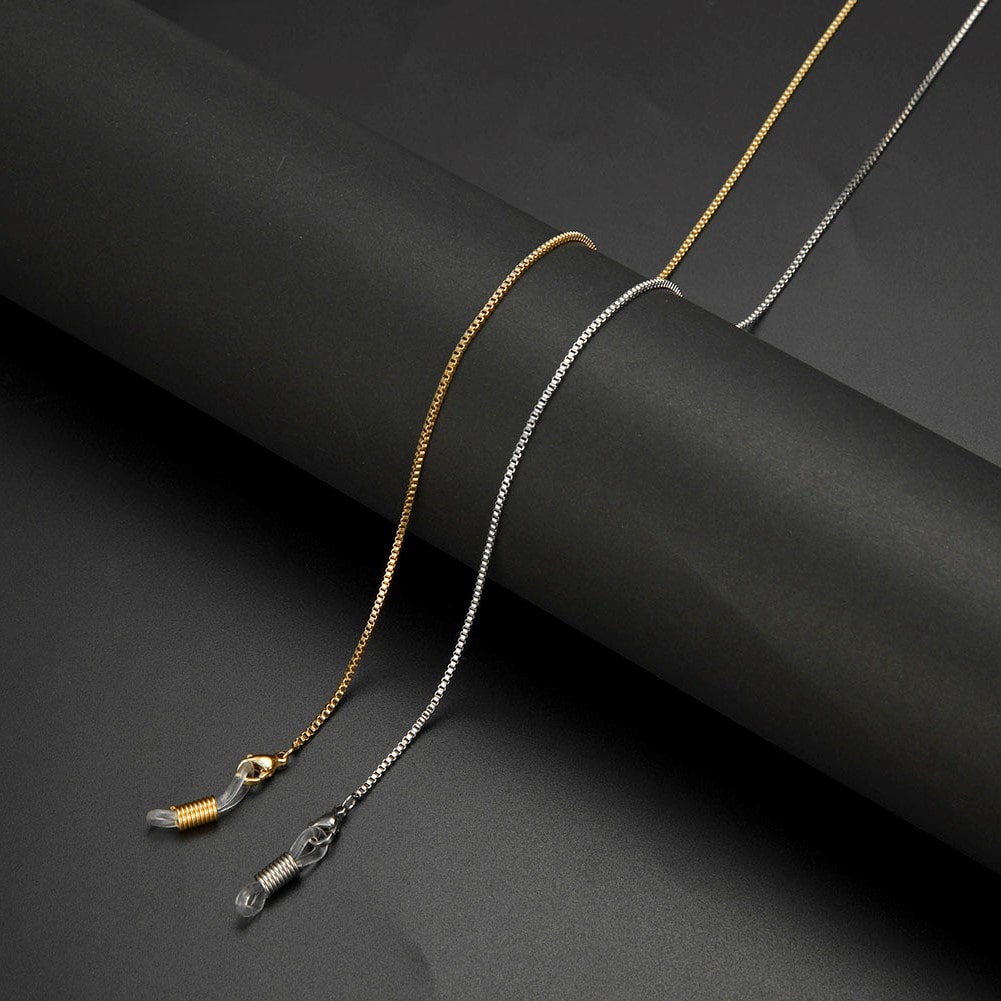 collier lunette homme