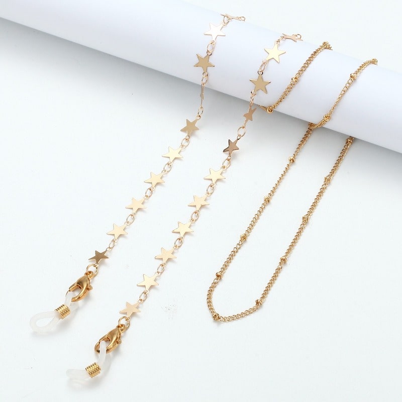 collier pour lunettes étoiles