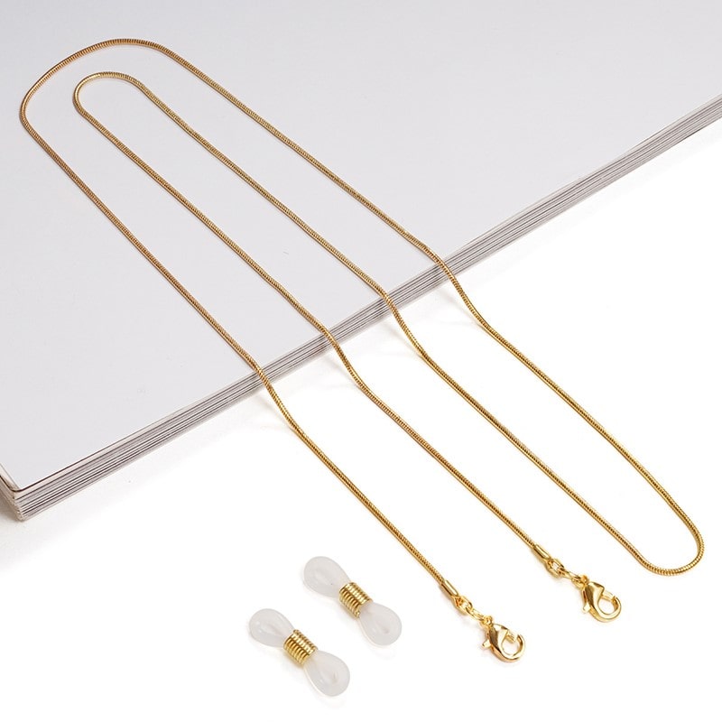cordon bijoux pour lunettes de vue or
