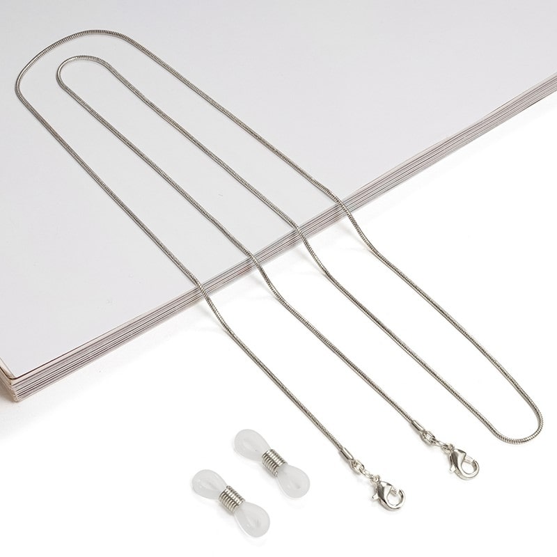 cordon bijoux pour lunettes de vue argent