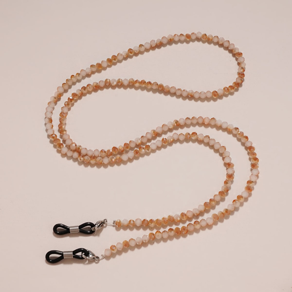 cordon chaine lunettes orange