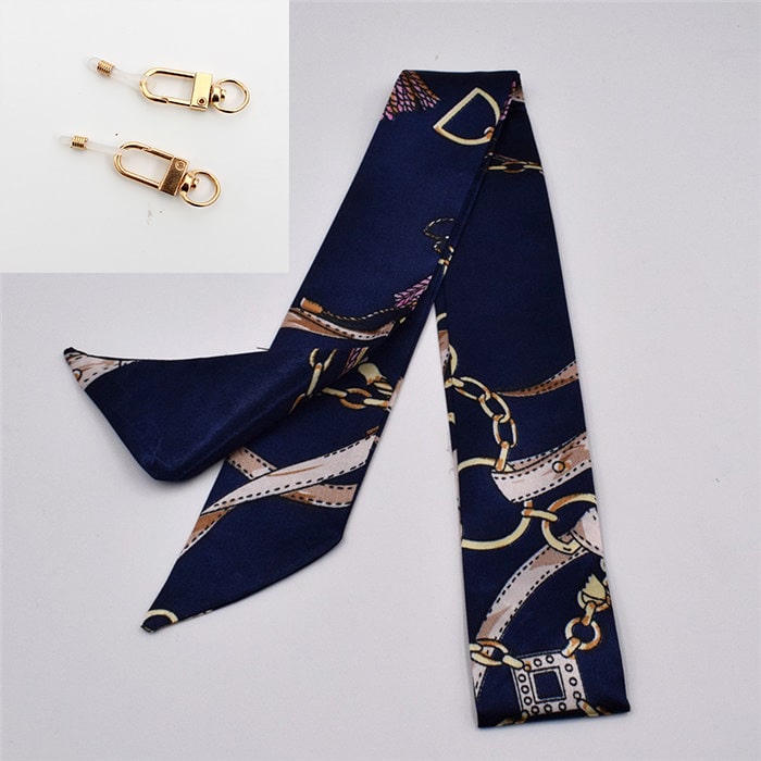 Cordon de lunettes original bleu marine