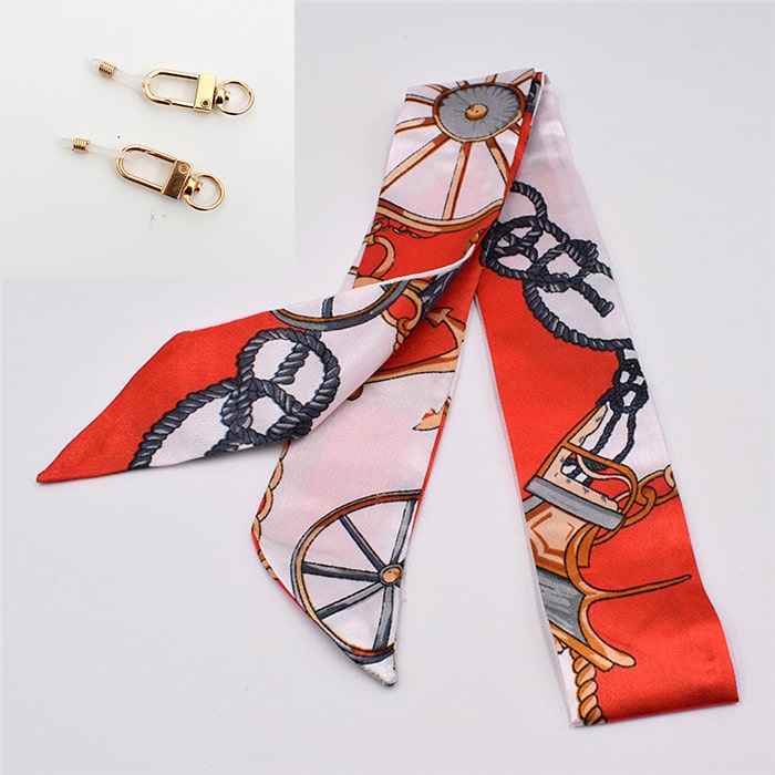 Cordon de lunettes original orange fushia