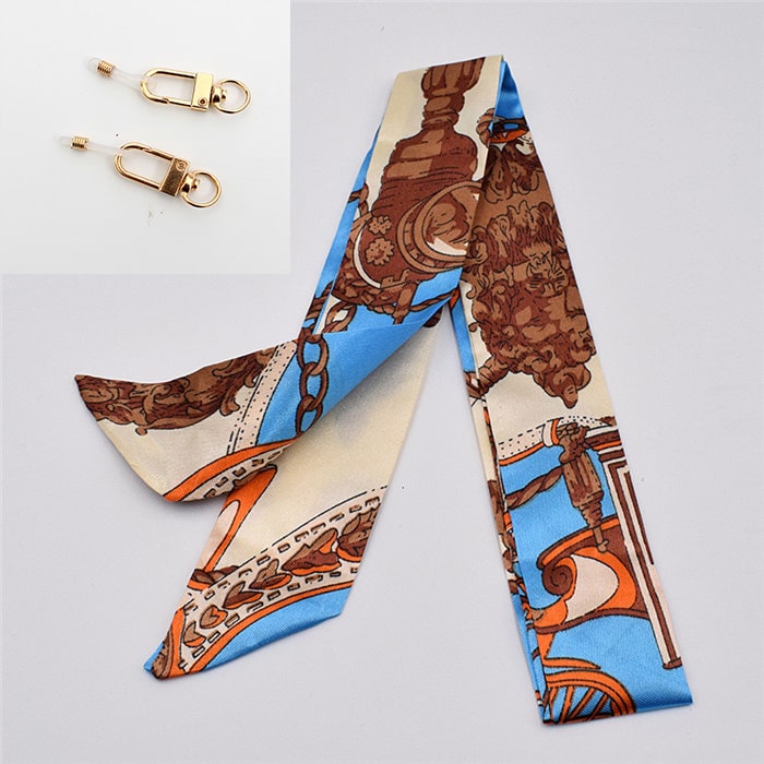 Cordon de lunettes original bleu ciel