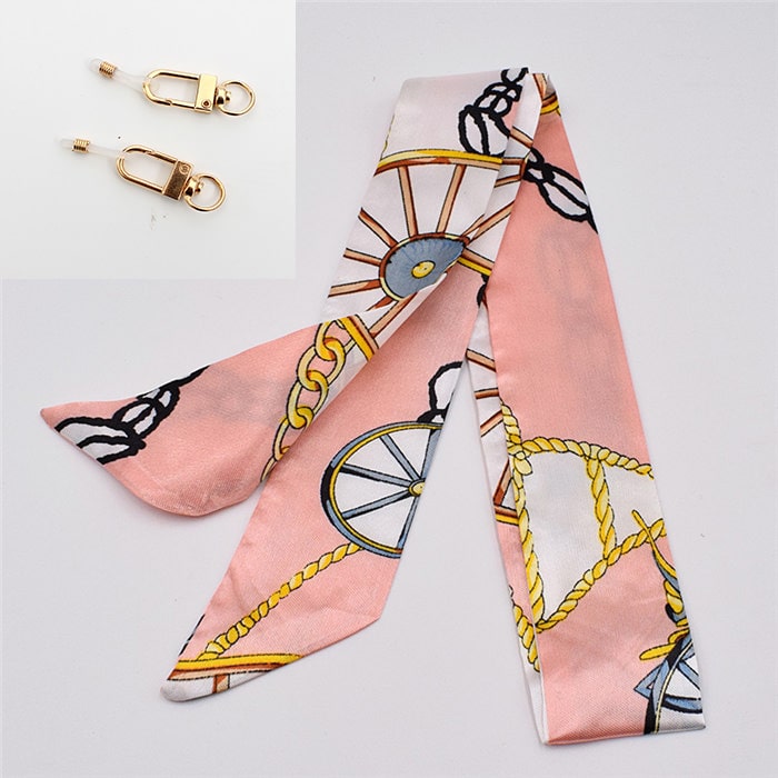 Cordon de lunettes original rose