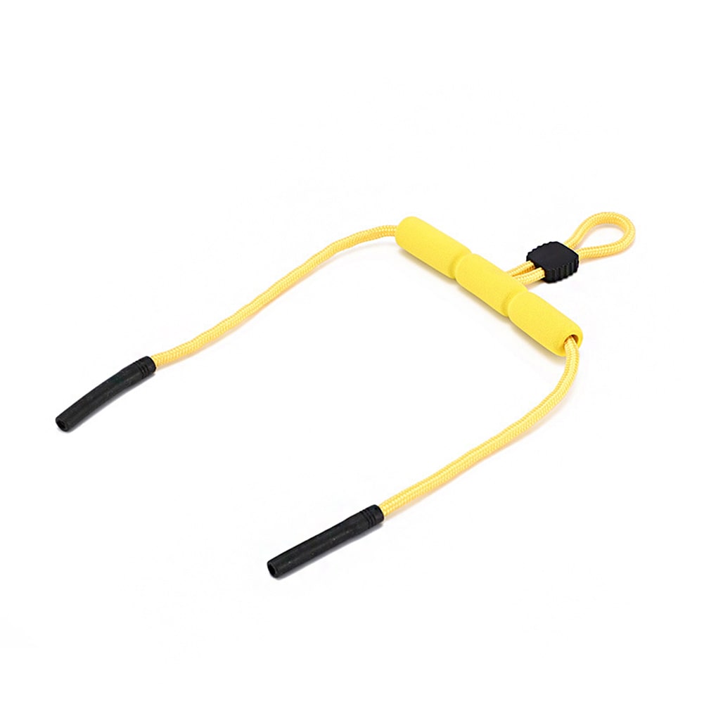 cordon flotteur lunettes jaune ajustable