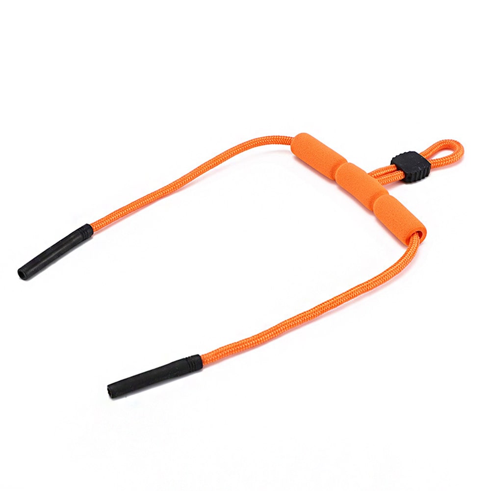 cordon flotteur lunettes ajustable orange