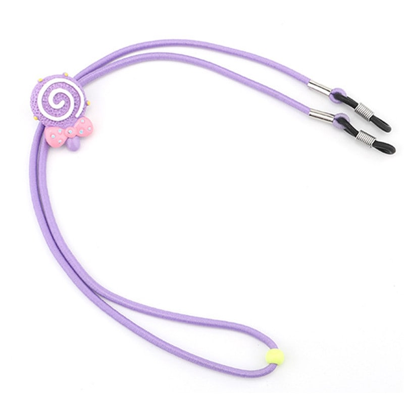 cordon lunettes fille violet