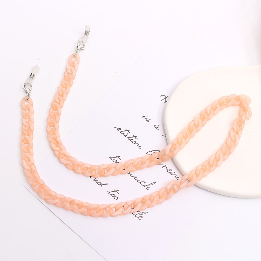 cordon lunette grosse maille beige