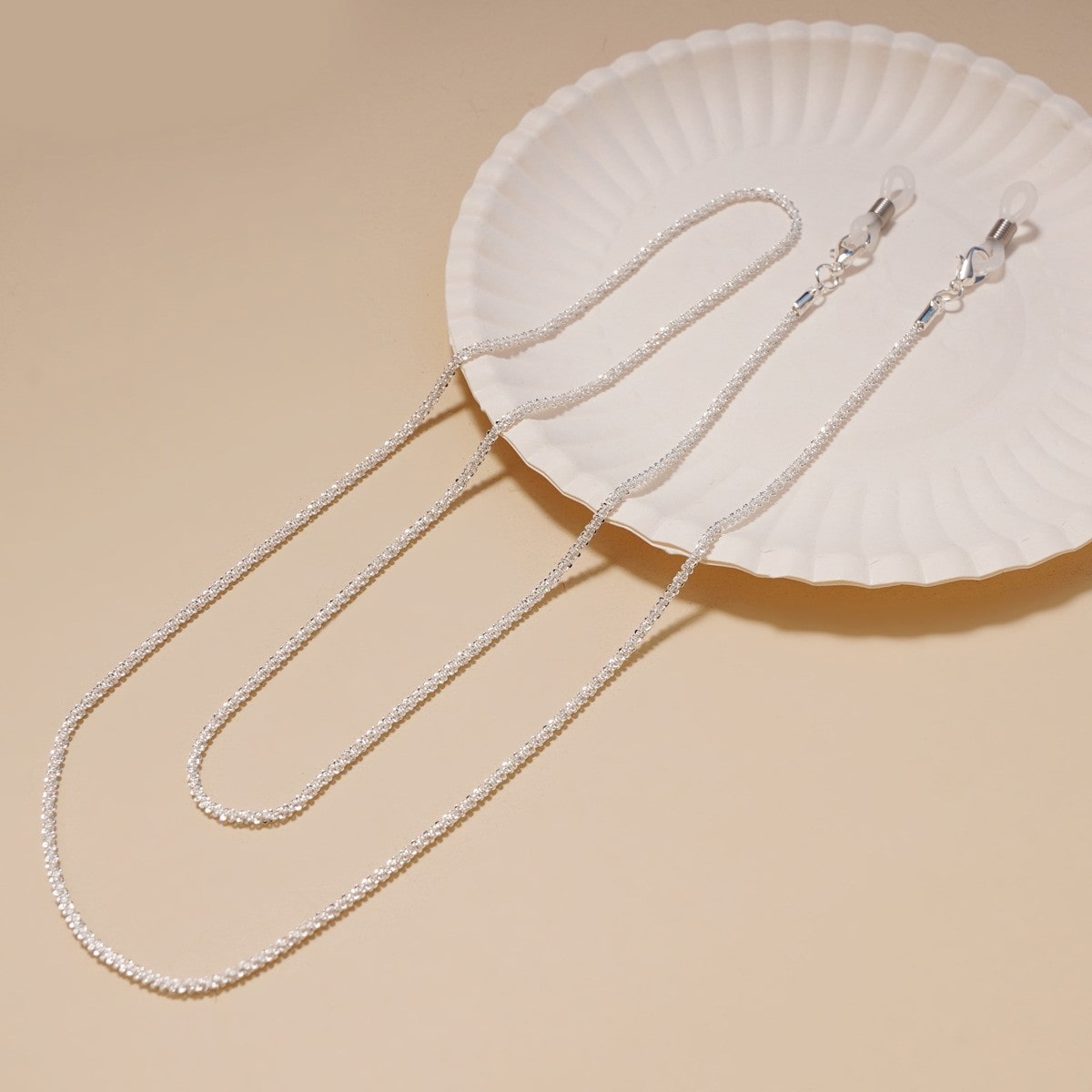 cordon lunette luxe argent