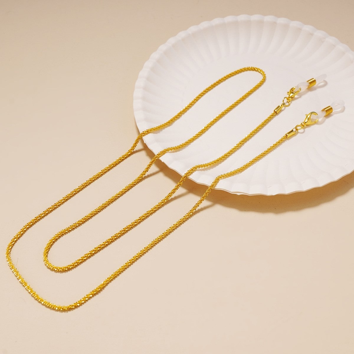 cordon lunette luxe or