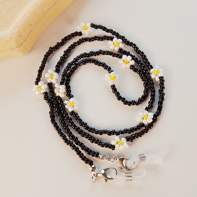 cordon lunette perles