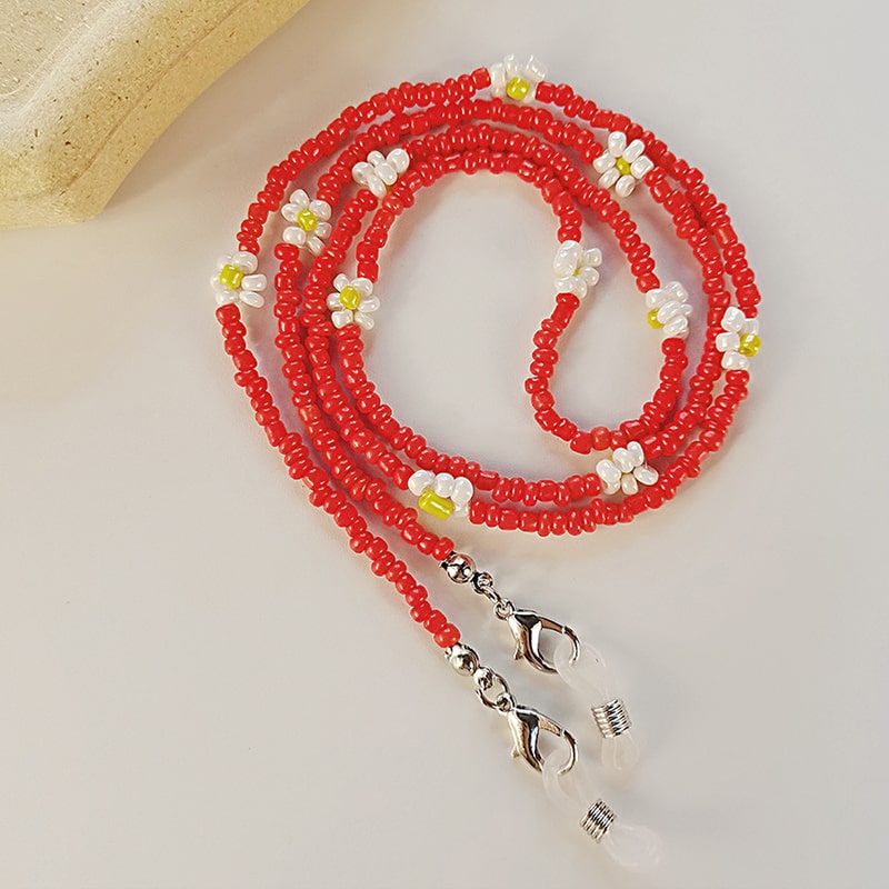 cordon pour lunettes en perles