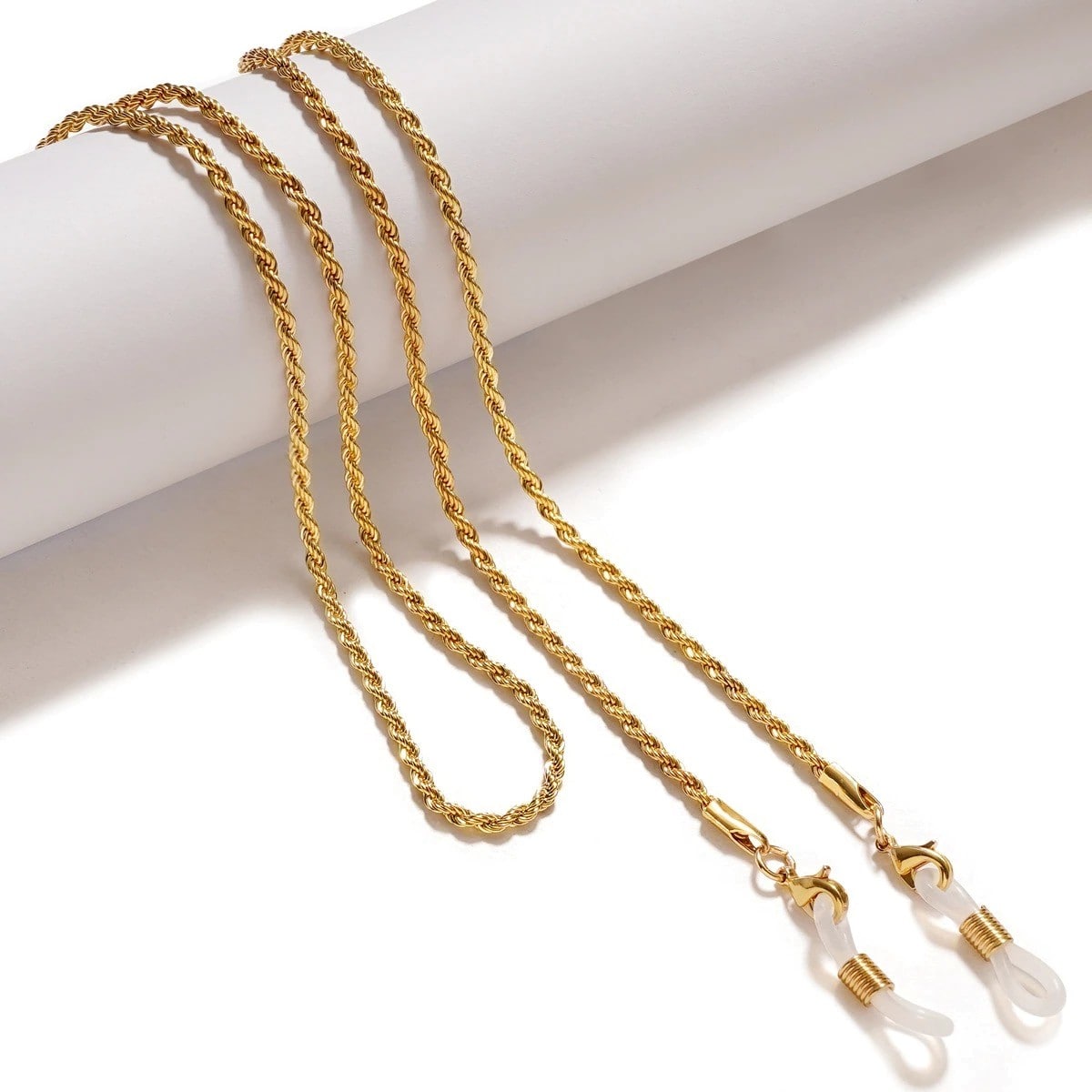 cordon lunettes bijoux or