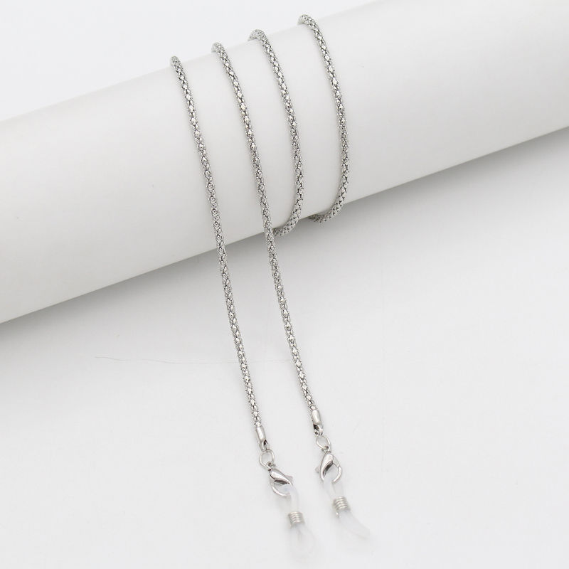 cordon lunettes chainette argent