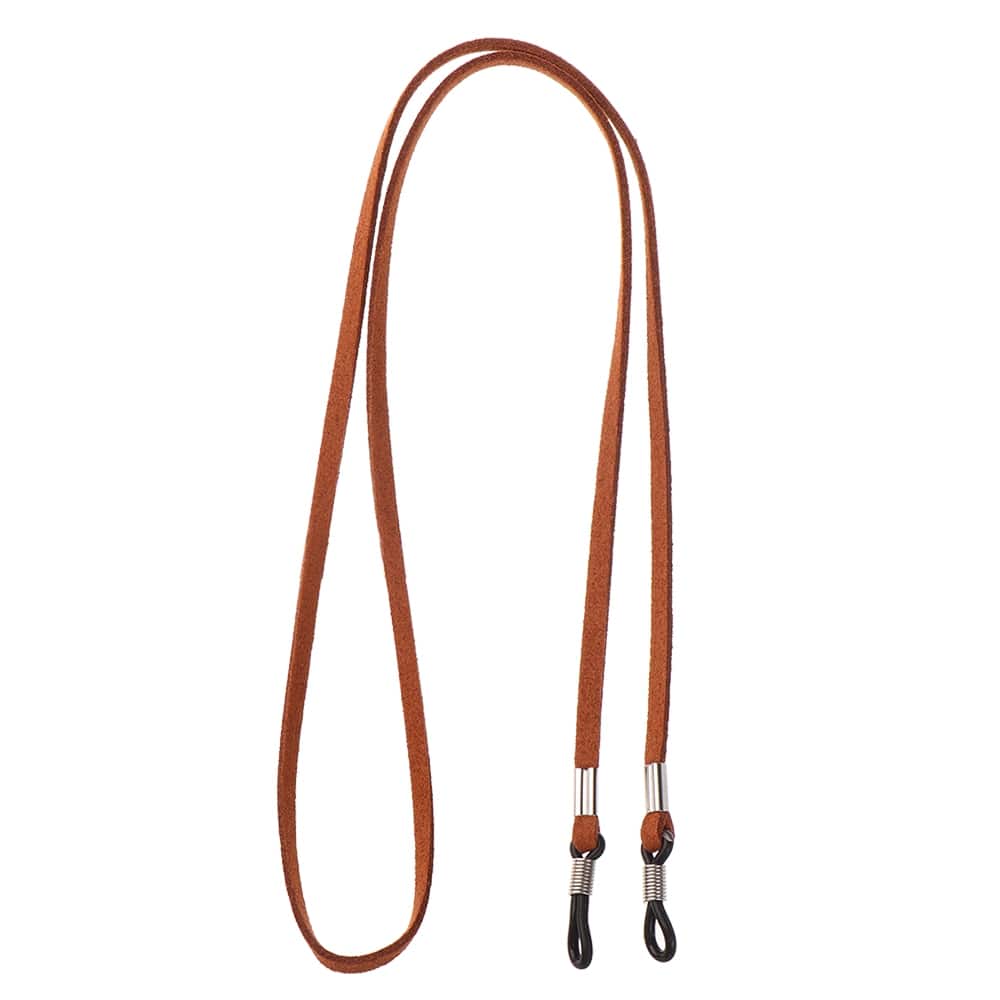 cordon lunette cuir marron