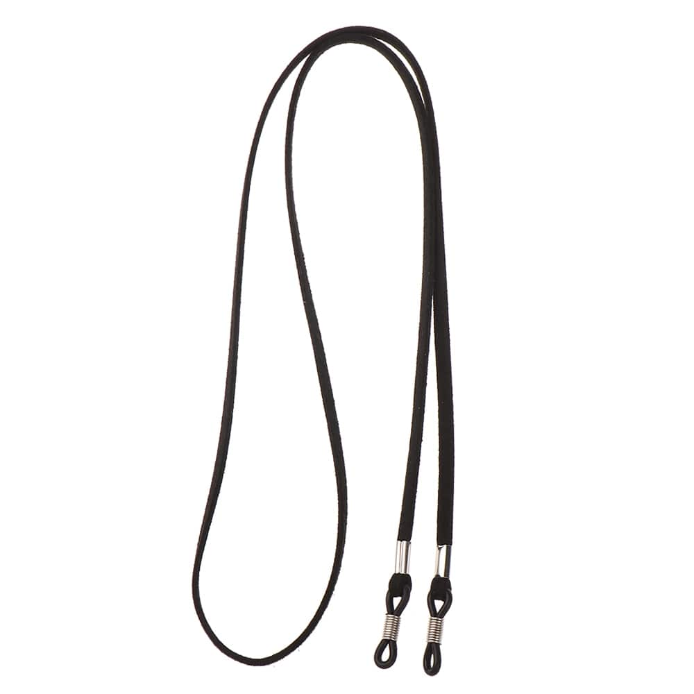 cordon lunette cuir noir