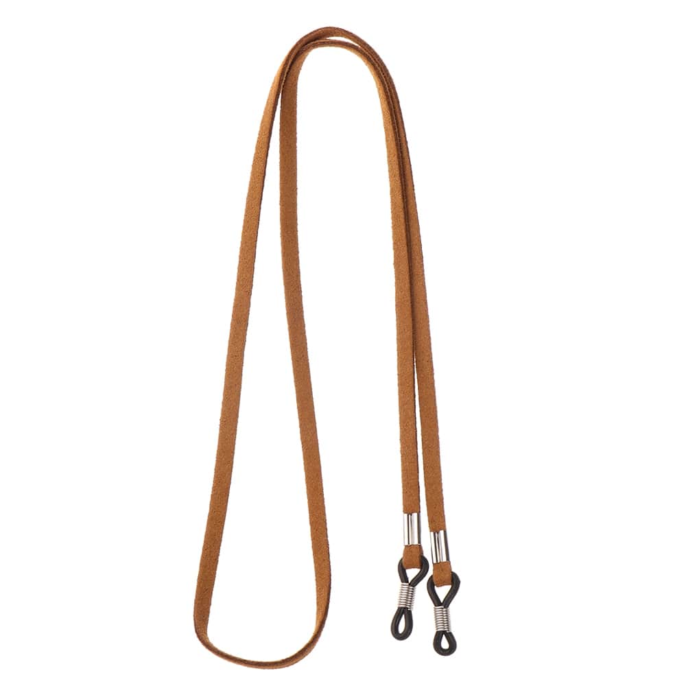 cordon lunette cuir camel