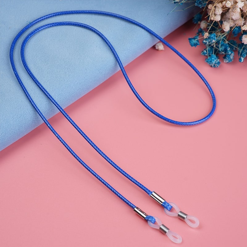 cordon lunettes de soleil bleu