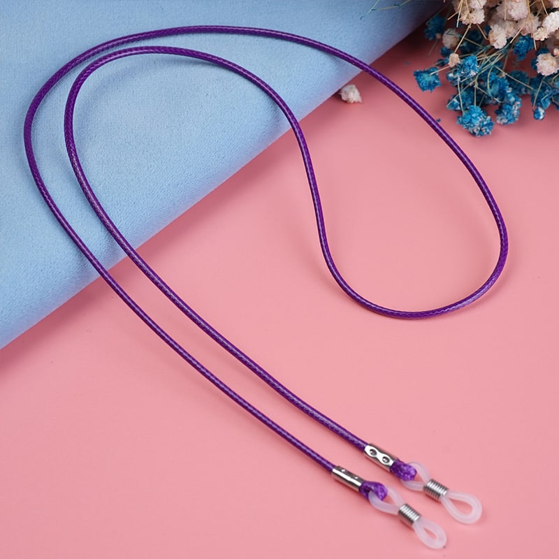 cordon lunettes de soleil violet